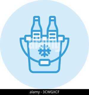 Eiskübel Vektor Symbol Design Illustration Stock Vektor