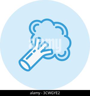 Brokkoli-Vektor-Symbol Design-Illustration Stock Vektor