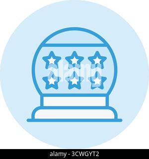 Crystal Ball Vector Icon Design Illustration Stock Vektor