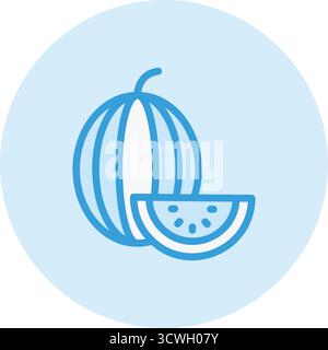 Wassermelone Vektor Symbol Design Illustration Stock Vektor