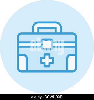 Erste-Hilfe-Kasten-Vektorsymbol-Design-Illustration Stock Vektor