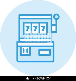 Slot Machine Vector Symbol Design Illustration Stock Vektor