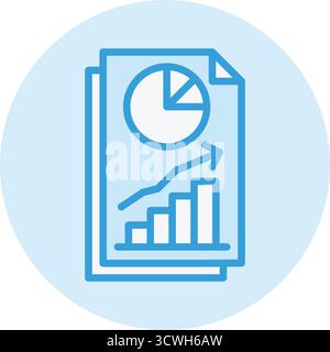 Grafik Des Vektorsymbols Für Finanzdiagramme Stock Vektor