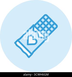 Schokoladenriegel Vektor-Symbol Design Illustration Stock Vektor