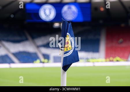 Glasgow, Großbritannien. Oktober 2025. GLASGOW, SCHOTTLAND - 12. OKTOBER 2026: Qualifikationsspiel zwischen Schottland und Weißrussland im Hampden Park am 12. Oktober 2025 in Glasgow, Schottland. (Quelle: Paul Byars/Alamy Live News Stockfoto