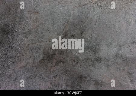 Dunkle silberne Wandstruktur und Hintergrund Stockfoto