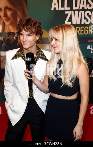 Mason Thames und McKenna Grace beim Special Screening zum Kinofilm All das Ungesagte zwischen uns - Bedauern Sie im Zoo Palast. Berlin, 12.10.2025 *** Mason Thames und McKenna Grace bei der Sondervorführung des Films All das Ungesagte zwischen uns Regretting You im Zoo Palast Berlin, 12 10 2025 Foto:XA.xBuggex/xFuturexImagex Regretting 5080 Stockfoto