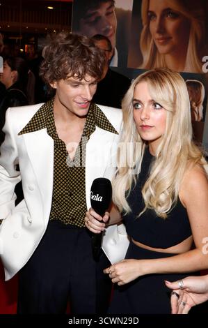 Mason Thames und McKenna Grace beim Special Screening zum Kinofilm All das Ungesagte zwischen uns - Bedauern Sie im Zoo Palast. Berlin, 12.10.2025 *** Mason Thames und McKenna Grace bei der Sondervorführung des Films All das Ungesagte zwischen uns Regretting You im Zoo Palast Berlin, 12 10 2025 Foto:XA.xBuggex/xFuturexImagex Regretting 5087 Stockfoto