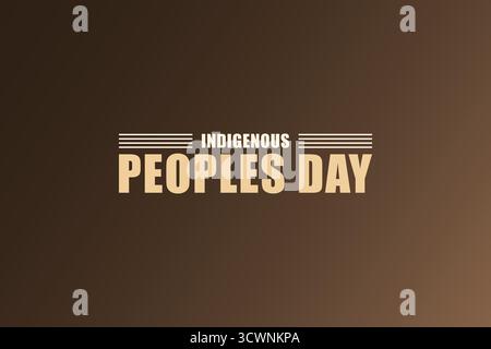 Die Bedeutung des Nationaltages der indigenen Völker wird gewürdigt Stock Vektor