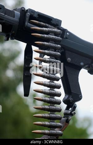 Die MG 34 war geplant und gut entwickelt, um eine leichte und mittelschwere Infanterieabdeckung für leichte und mittelschwere Maschinengewehre, Flugabwehrabwehr und sogar einen Scharfschützen zu bieten Stockfoto