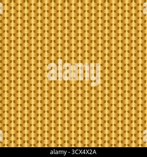 Abstrakter goldener Hintergrund mit nahtlosem Muster. Goldglänzende geometrische Oberfläche. Grafik-Design-Vektor-Illustration für Cover Banner Grußkarte Invitatio Stock Vektor