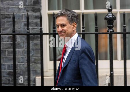 London, Großbritannien. Oktober 2025. Ed Miliband, Energieminister, bei einer Kabinettssitzung in der Downing Street 10 London. Quelle: Ian Davidson/Alamy Live News Stockfoto