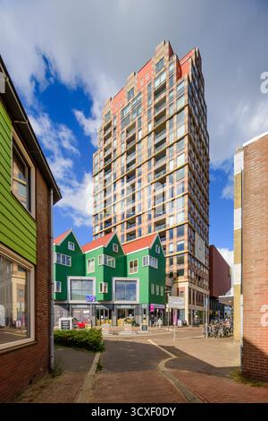 Zaanstad, Eremitage Residential Tower von Rijnboutt Architects, 2010 // Zaanstad, Eremitage Residential Tower by Rijnboutt Architects, 2010 Stockfoto