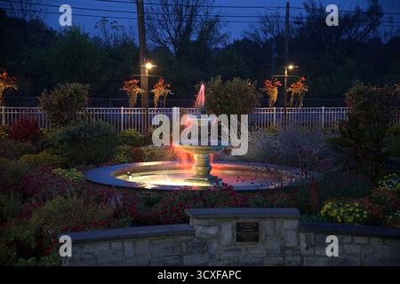 Flower Park Macungie Pa die Nacht der Macungie Halloween Parade Stockfoto