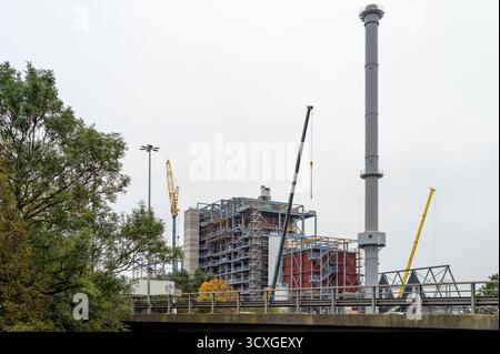 Bau des South Clyde Energy Centre Energy from Waste Facility (EFW) Verbrennungsanlage, Glasgow, Schottland, Vereinigtes Königreich Stockfoto