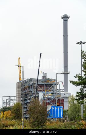 Bau des South Clyde Energy Centre Energy from Waste Facility (EFW) Verbrennungsanlage, Glasgow, Schottland, Vereinigtes Königreich Stockfoto