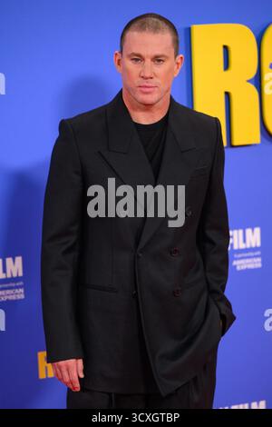 London, Großbritannien. 14. Oktober 2025. Channing Tatum besuchte die Vorführung von Roofman im Southbank Centre, Royal Festival Hall, London, als Teil des BFI London Film Festivals. Das Foto sollte lauten: Matt Crossick/Alamy Live News Stockfoto