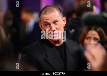 London, Großbritannien. 14. Oktober 2025. Channing Tatum besuchte die Vorführung von Roofman im Southbank Centre, Royal Festival Hall, London, als Teil des BFI London Film Festivals. Das Foto sollte lauten: Matt Crossick/Alamy Live News Stockfoto