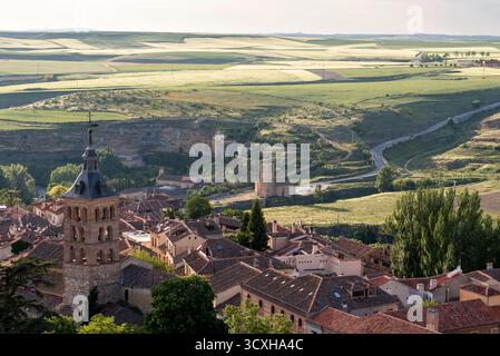 Spanien, Segovia, Kathedrale von Segovia, Glockenturm und einige Ausblicke Stockfoto