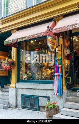 Straßenlandschaften, Old Quebec, Kanada. Stockfoto