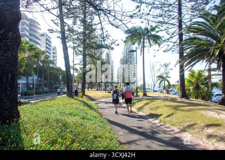 Mooloolaba Esplanade, Mooloolaba Beach, Mooloolaba, Sunshine Coast Region, Queensland, Australien Stockfoto