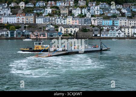 Die Lower Car Fähre in Dartmouth Devon UK Stockfoto