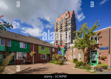 Zaanstad, Eremitage Residential Tower von Rijnboutt Architects, 2010 // Zaanstad, Eremitage Residential Tower by Rijnboutt Architects, 2010 *** Zaanst Stockfoto