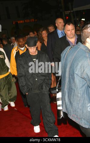 Eminem bei der Premiere von 8 Mile When HE Stars, Los Angeles, 6. November 2002 Stockfoto