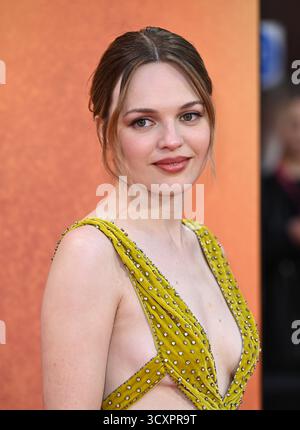 London, Großbritannien. Oktober 2025. Odessa Young besucht die Springsteen Delive Me from Nowhere BFI London Film Festival Gala UK Premiere, BFI Southbank. Quelle: Doug Peters/EMPICS/Alamy Live News Stockfoto