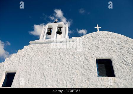 Griechischen weißen Kirche Stockfoto