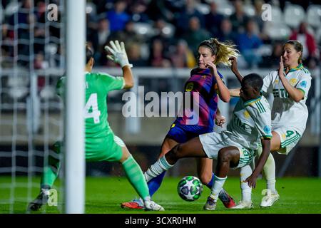 Rom, Italien. Oktober 2025. Alexia Putellas vom FC Barcelona in Aktion während des MD2-Spiels zwischen AS Roma und FC Barcelona im Stadio Tre Fontane am 15. Oktober 2025 in Rom. Quelle: Giuseppe Maffia/Alamy Live News Stockfoto