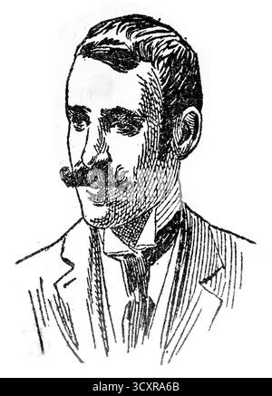 Mariano Benlliure y Gil, spanischer Bildhauer. Entnahme aus dem Handbuch des 19. Jahrhunderts Stockfoto