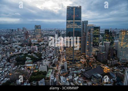 Tokio: Blick auf das Viertel Roppongi vom Tokyo Tower. Japan Stockfoto