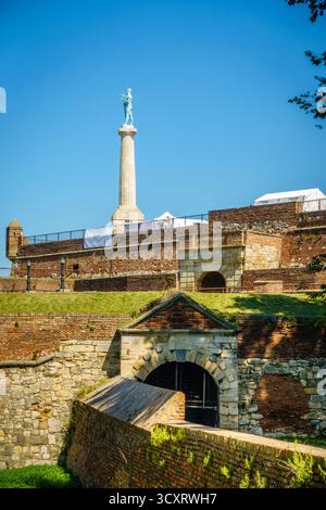 Das Victor (Pobednik) Denkmal in der Belgrader Festung, Serbien Stockfoto