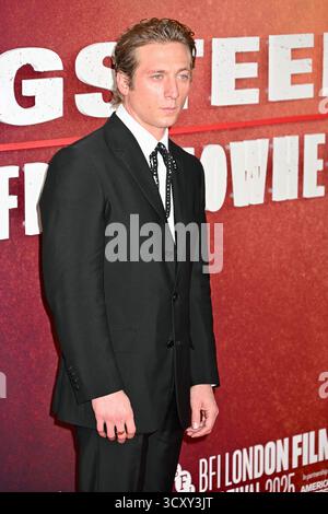 London, Großbritannien. Jeremy Allen White, Springsteen: Deliver Me from Nowhere, 69. BFI London Film Festival, Royal Festival Hall, Southbank. Stockfoto