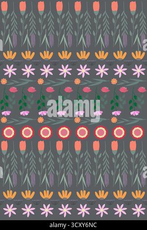 nahtlose Muster Blumen Stock Vektor