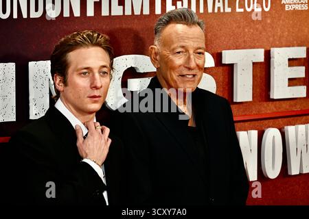 London, Großbritannien. Jeremy Allen White, Bruce Springsteen, Springsteen: Deliver Me from Nowhere, BFI London Film Festival, Royal Festival Hall, Southbank. Stockfoto
