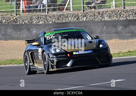 Dean Burden, Toro Verde GT, Porsche 718 Cayman GT4 RS Clubsport, Porsche Sprint Challenge Großbritannien 2025, eine einzige Marque-Serie mit allen Fahrern Stockfoto