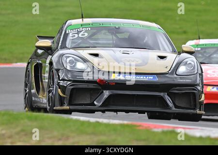 Dean Burden, Toro Verde GT, Porsche 718 Cayman GT4 RS Clubsport, Porsche Sprint Challenge Großbritannien 2025, eine einzige Marque-Serie mit allen Fahrern Stockfoto