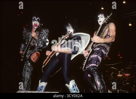 Los Angeles, ca. 07. April 2025. KISS in Concert beim Forum Circa 1979 in Los Angeles, Kalifornien. Quelle: Jeffrey Mayer/Rock Negatives/Media Punch/Alamy Live News Stockfoto
