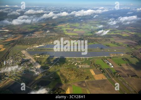 Ehemaliger Luftwaffenstützpunkt Ahlhorn ÄTNA, Emstek, Niedersachsen, Deutschland, Europa, Luftbild, Vogelperspektive, Luftaufnahme, Luftaufnahme, Luftaufnahme Stockfoto