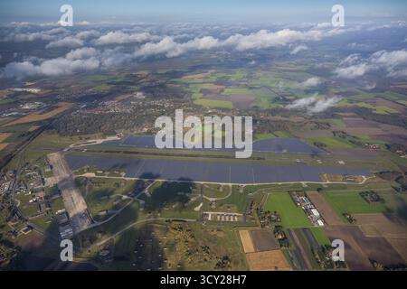 Ehemaliger Luftwaffenstützpunkt Ahlhorn ÄTNA, Emstek, Niedersachsen, Deutschland, Europa, Luftbild, Vogelperspektive, Luftaufnahme, Luftaufnahme, Luftaufnahme Stockfoto
