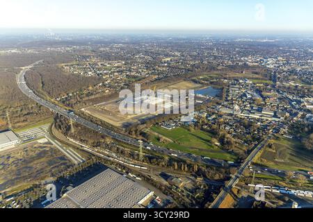 Luftaufnahme, Logport V, Weierheide Waldteichstraße, Einzelhandelskette Edeka Rhein-Ruhr, neues Zentrallager im Norden von Oberhausen, Sterkrade, Oberh Stockfoto