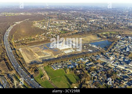 Luftaufnahme, Logport V, Weierheide Waldteichstraße, Einzelhandelskette Edeka Rhein-Ruhr, neues Zentrallager im Norden von Oberhausen, Sterkrade, Oberh Stockfoto