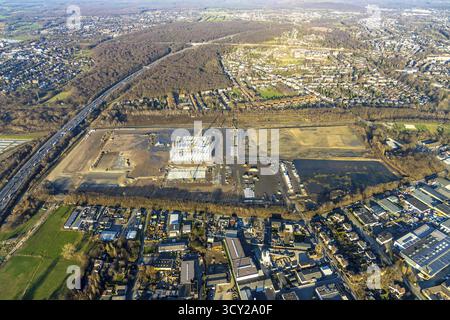 Luftaufnahme, Logport V, Weierheide Waldteichstraße, Einzelhandelskette Edeka Rhein-Ruhr, neues Zentrallager im Norden von Oberhausen, Sterkrade, Oberh Stockfoto