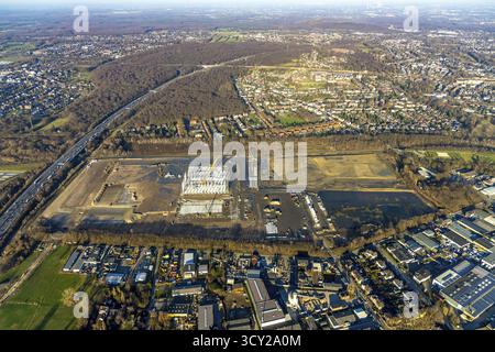 Luftaufnahme, Logport V, Weierheide Waldteichstraße, Einzelhandelskette Edeka Rhein-Ruhr, neues Zentrallager im Norden von Oberhausen, Sterkrade, Oberh Stockfoto