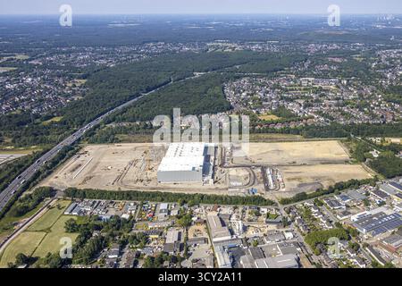 Luftaufnahme, Oberhausen, Logport V, duisport, Gewerbegebiet Waldteichstraße, EDEKA-Logistik-ZENTRUM, Sterkrade, Ruhrgebiet, Nordrhein-Westfalen Stockfoto
