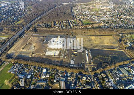 Luftaufnahme, Logport V, Weierheide Waldteichstraße, Einzelhandelskette Edeka Rhein-Ruhr, neues Zentrallager im Norden von Oberhausen, Sterkrade, Oberh Stockfoto