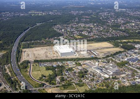 Luftaufnahme, Oberhausen, Logport V, duisport, Gewerbegebiet Waldteichstraße, EDEKA-Logistik-ZENTRUM, Sterkrade, Ruhrgebiet, Nordrhein-Westfalen Stockfoto