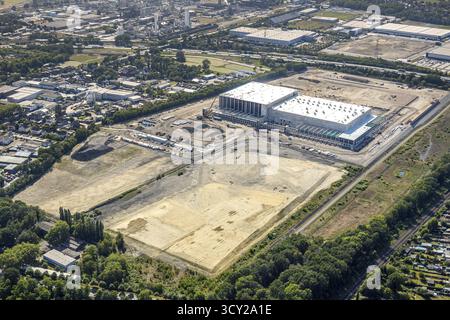Luftaufnahme, Oberhausen, Logport V, duisport, Gewerbegebiet Waldteichstraße, EDEKA-Logistik-ZENTRUM, Sterkrade, Ruhrgebiet, Nordrhein-Westfalen Stockfoto